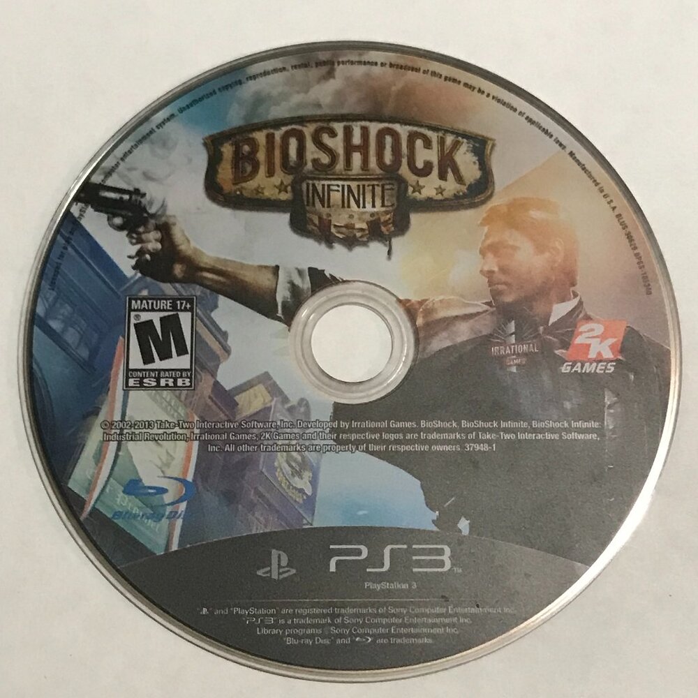 BioShock Infinite (Sony PlayStation 3, 2014) PS3 Tested Ships Same Day
